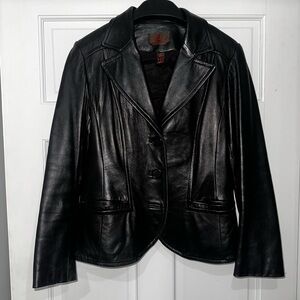 Danier Black Leather Jacket